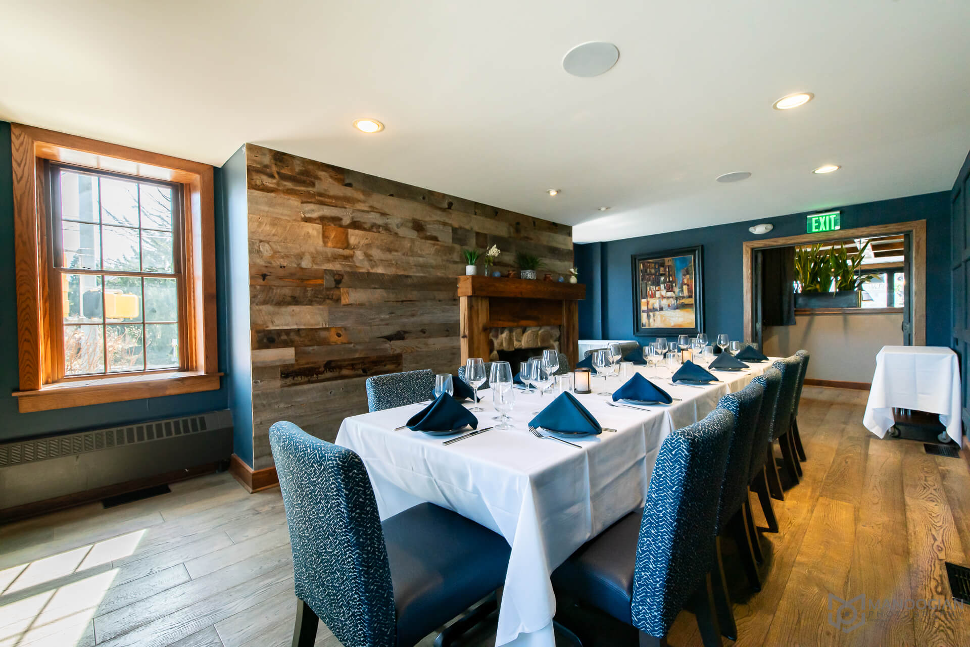 Emelia room private dining blue bell